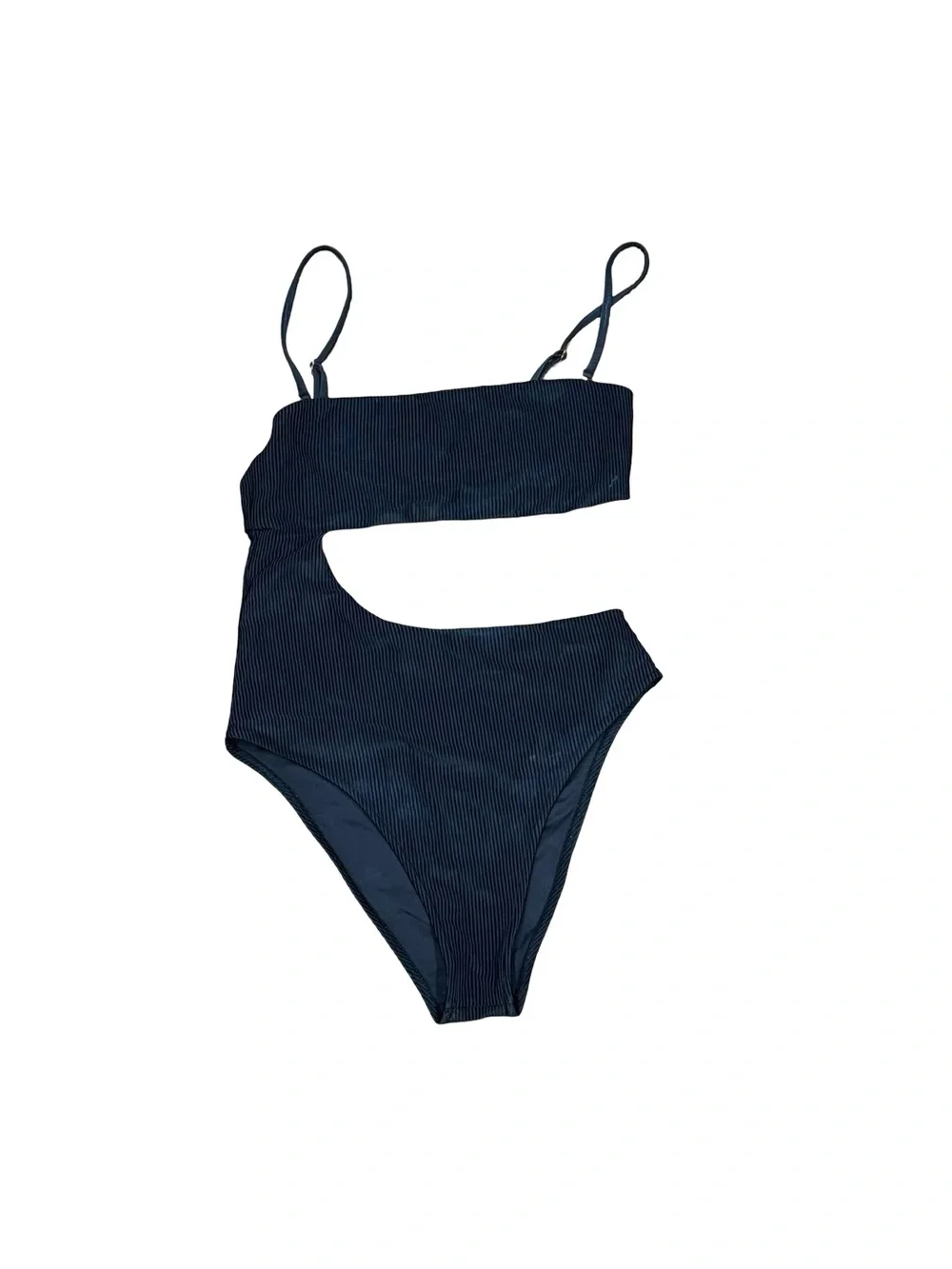 🖤 Frankie's Bikinis Carter Cutout One-Piece Swimsuit Black Size Large